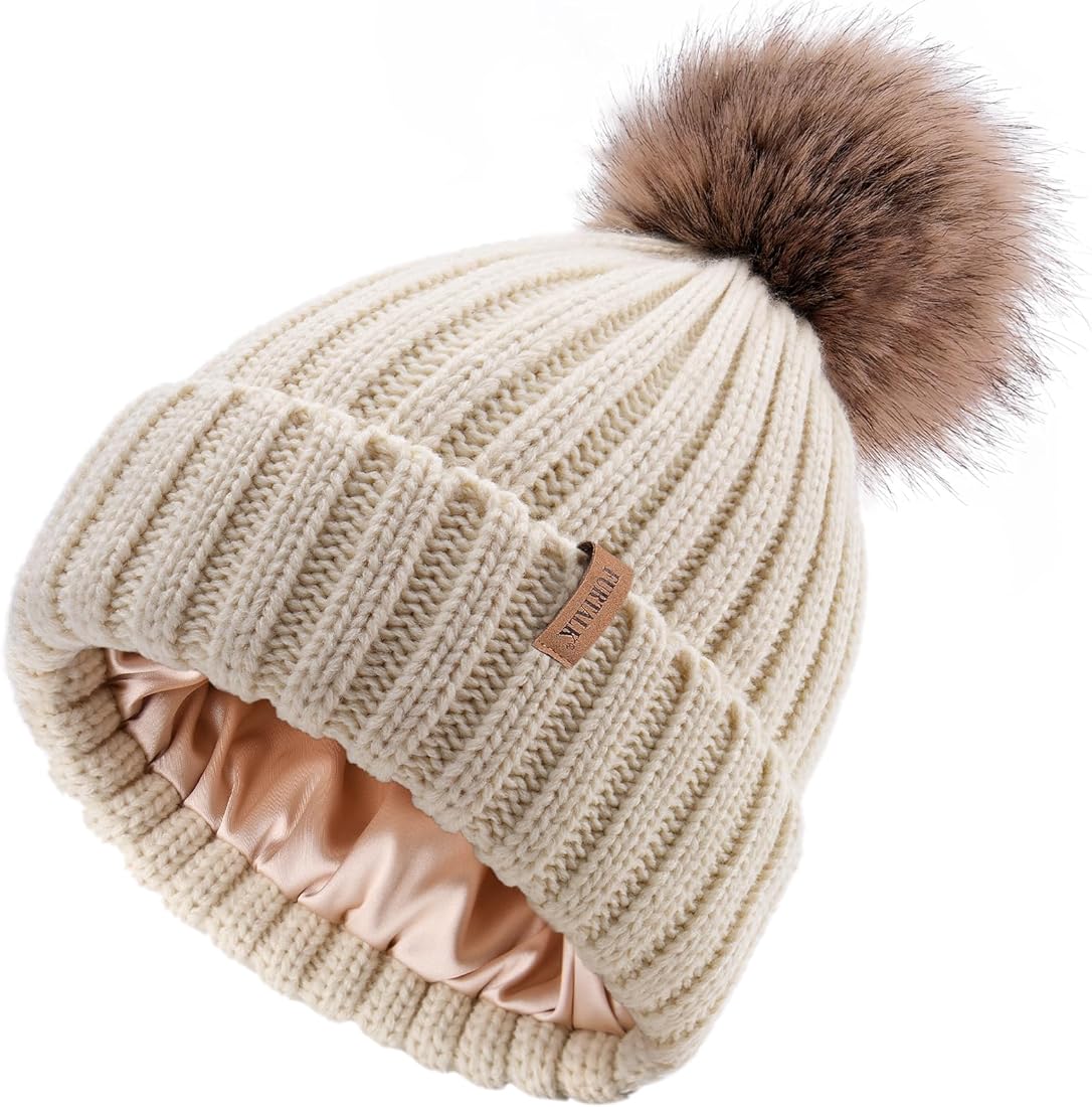 Pom Pom Beanies for Women